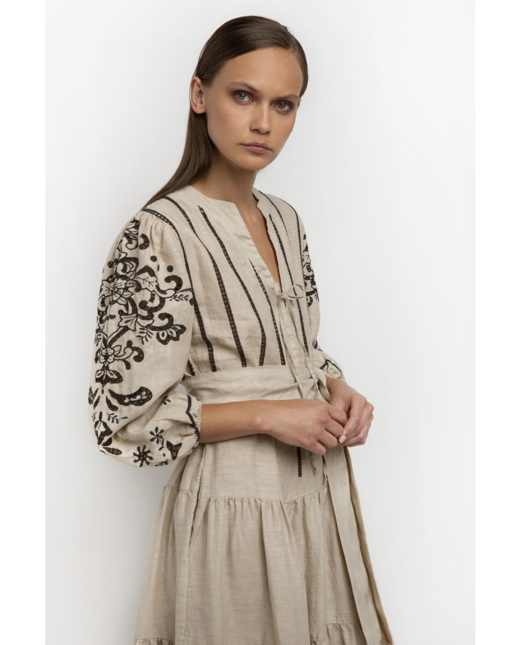 LONG EMBROIDERED DRESS LONG EMBROIDERED DRESS