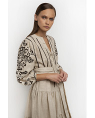 LONG EMBROIDERED DRESS