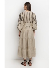 LONG EMBROIDERED DRESS