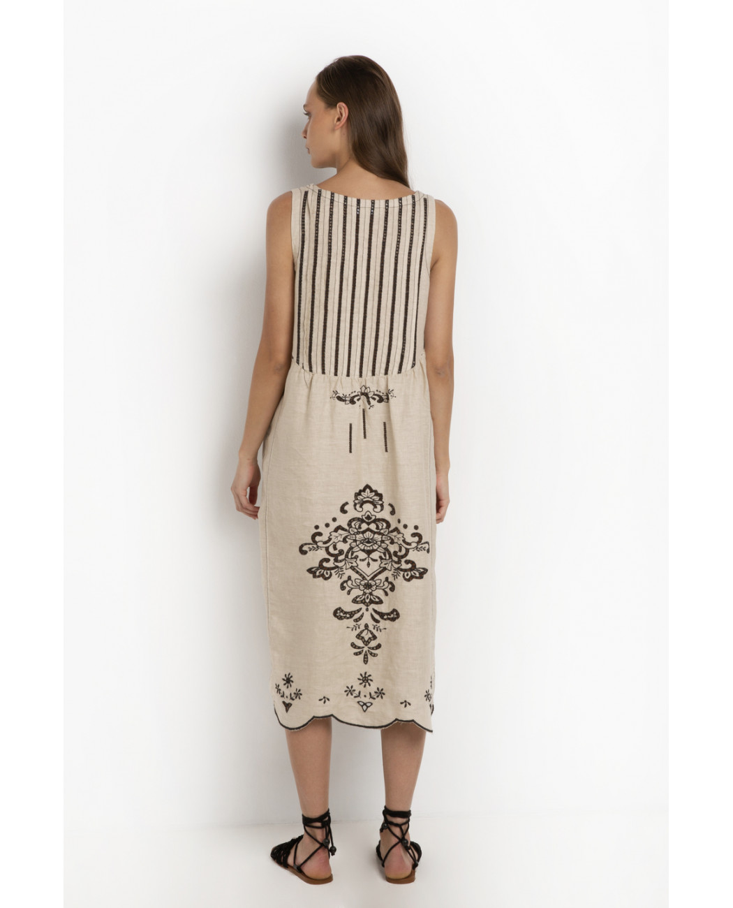 LONG EMBROIDERED DRESS LONG EMBROIDERED DRESS