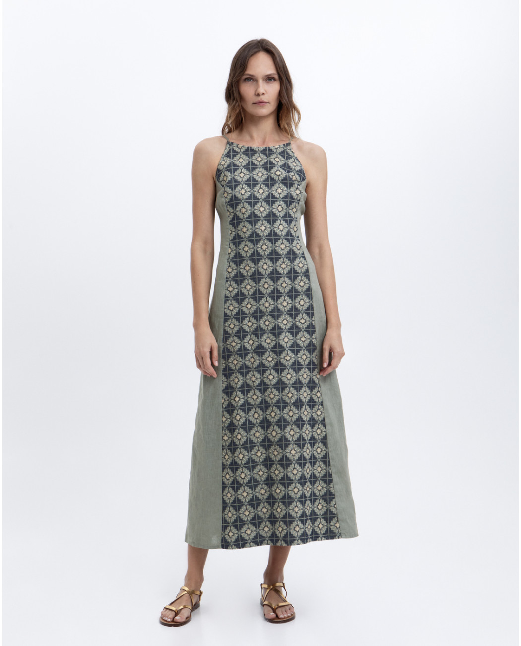 LONG EMBROIDERED DRESS