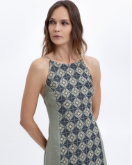 LONG EMBROIDERED DRESS