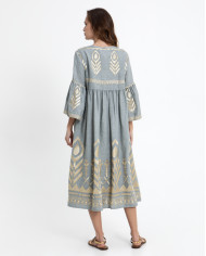 LONG EMBROIDERED DRESS