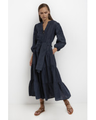 LONG EMBROIDERED DRESS