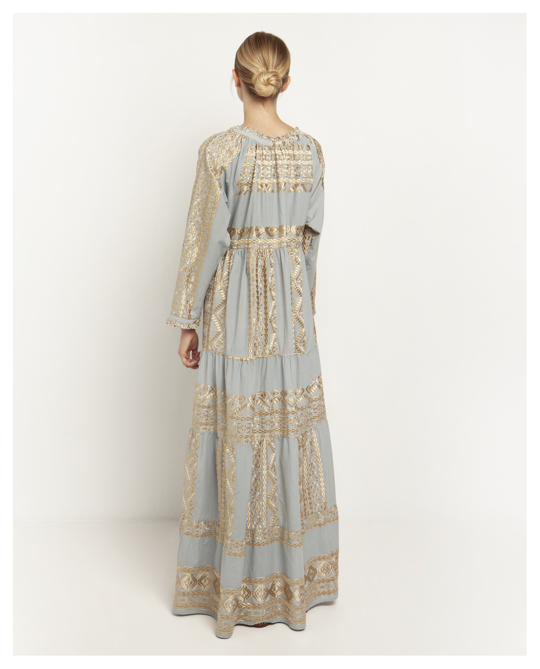 LONG EMBROIDERED DRESS