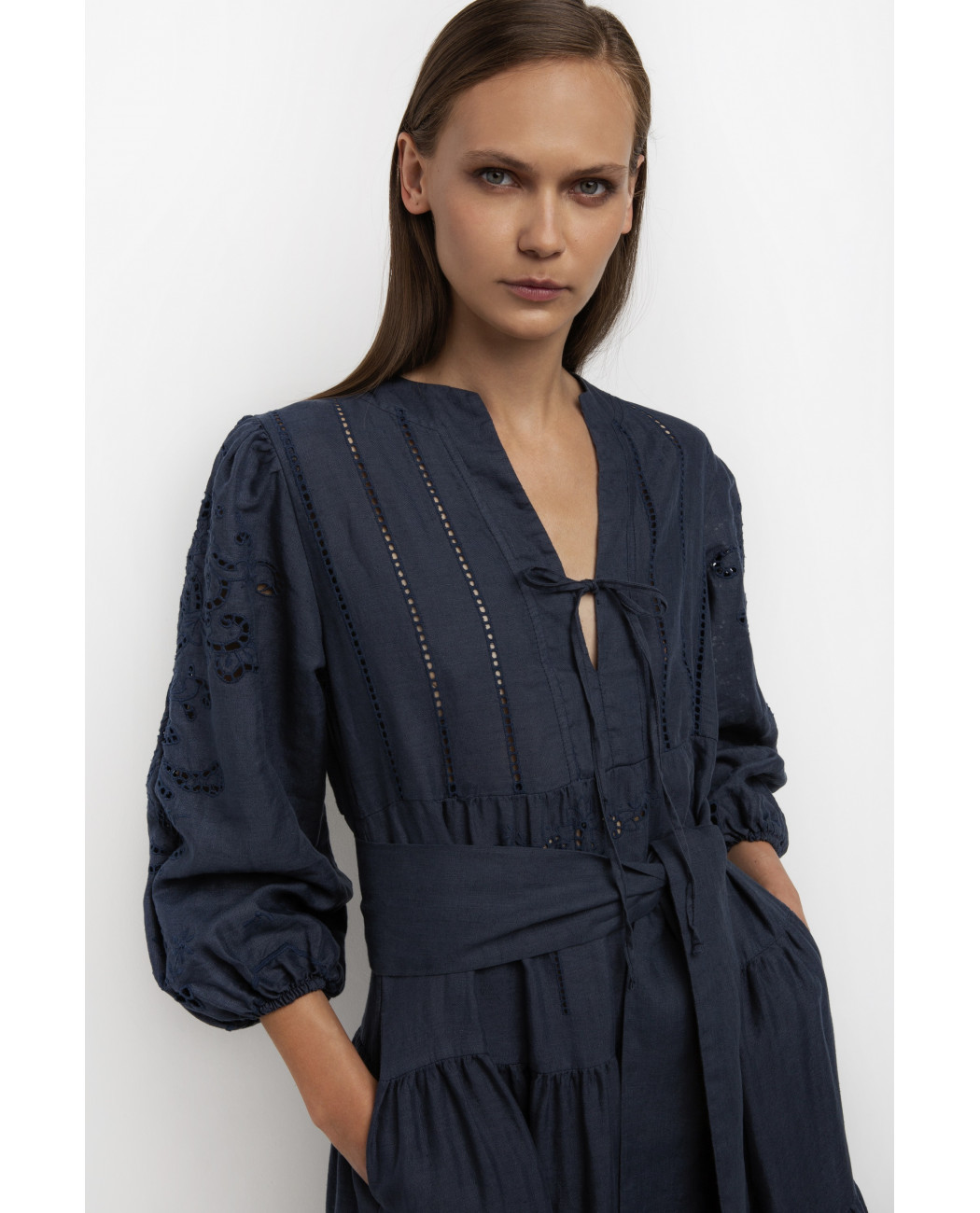 LONG EMBROIDERED DRESS LONG EMBROIDERED DRESS