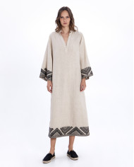 LONG EMBROIDERED DRESS
