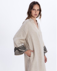 LONG EMBROIDERED DRESS