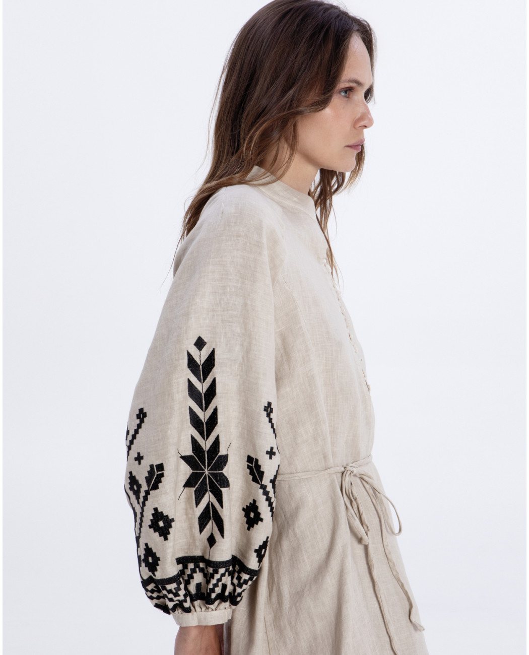 LONG EMBROIDERED DRESS