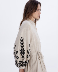 LONG EMBROIDERED DRESS