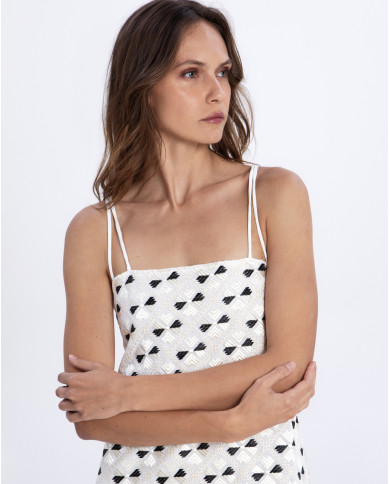 EMBROIDERED DRESS