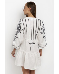 SHORT EMBROIDERED DRESS