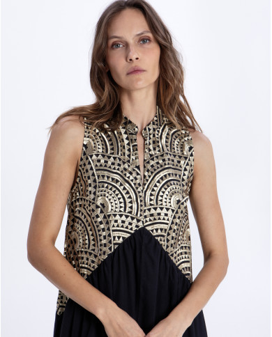 EMBROIDERED DRESS