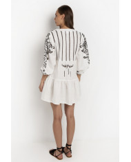 SHORT EMBROIDERED DRESS