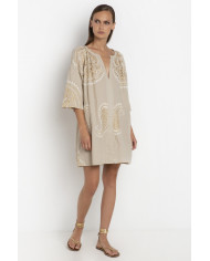 SHORT EMBROIDERED DRESS