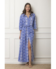 EMBROIDERED MAXI DRESS "ISMINI"