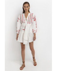 SHORT EMBROIDERED DRESS SHORT EMBROIDERED DRESS