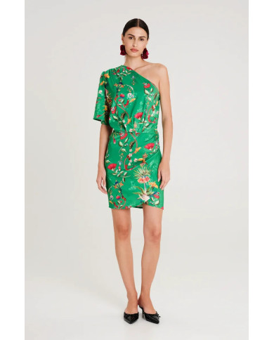 EXOTIC ONE SHOULDER MINI DRESS