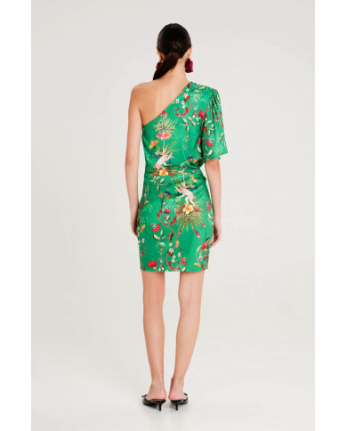 EXOTIC ONE SHOULDER MINI DRESS