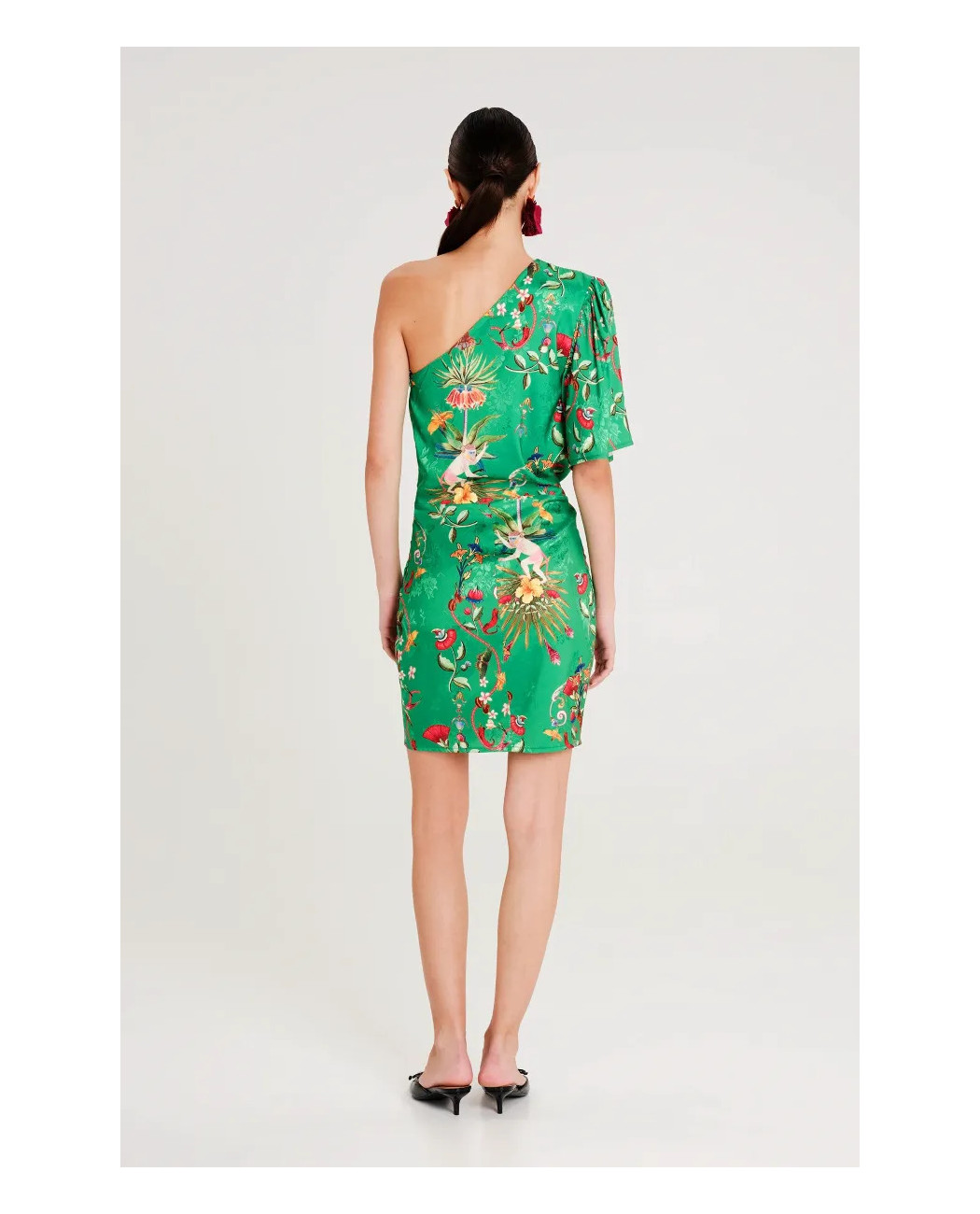 EXOTIC ONE SHOULDER MINI DRESS