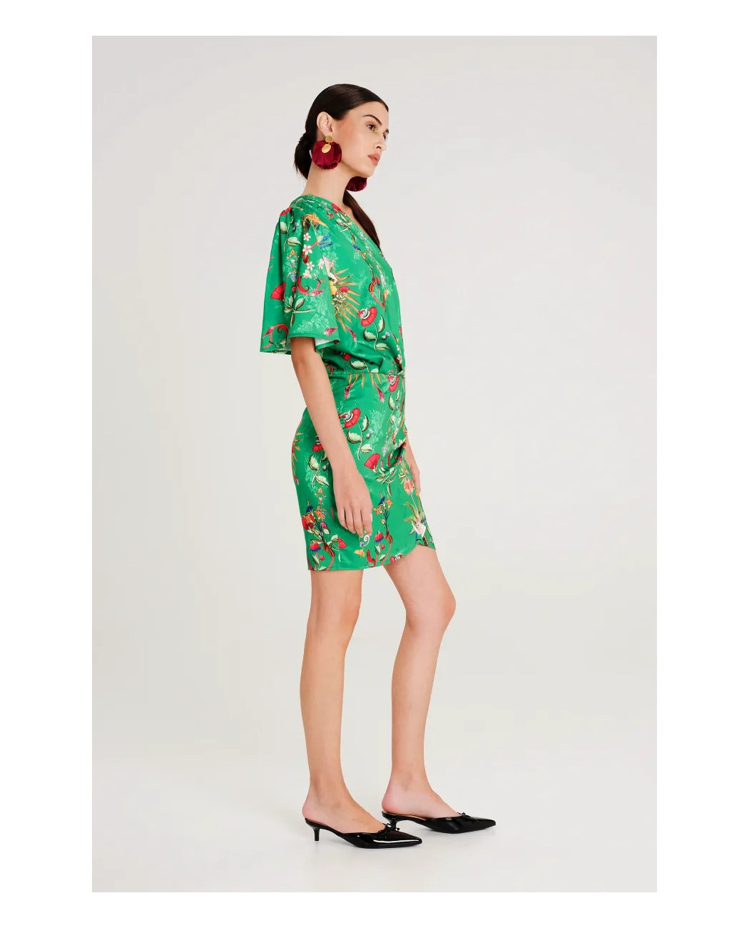 EXOTIC ONE SHOULDER MINI DRESS