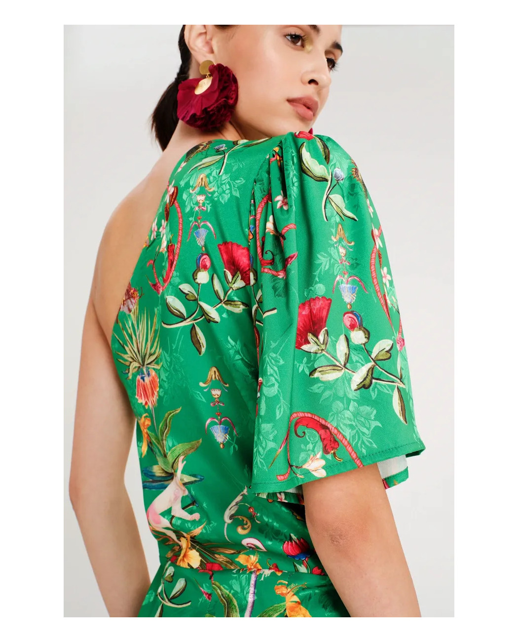 EXOTIC ONE SHOULDER MINI DRESS