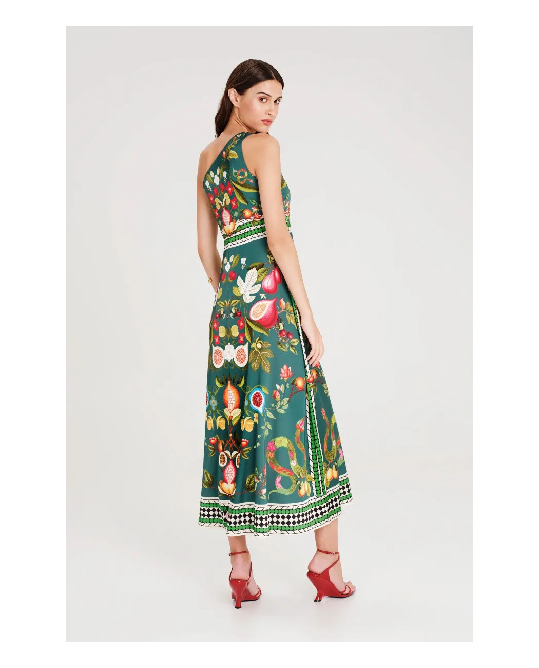 NECTAR ONE SHOULDER LONG DRESS
