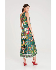 NECTAR ONE SHOULDER LONG DRESS