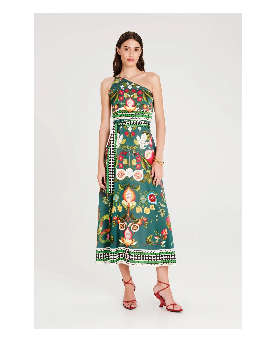 NECTAR ONE SHOULDER LONG DRESS
