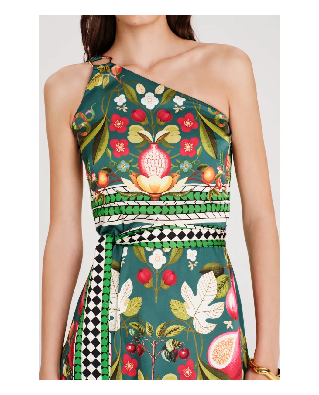 NECTAR ONE SHOULDER LONG DRESS