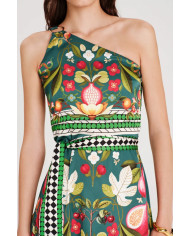 NECTAR ONE SHOULDER LONG DRESS