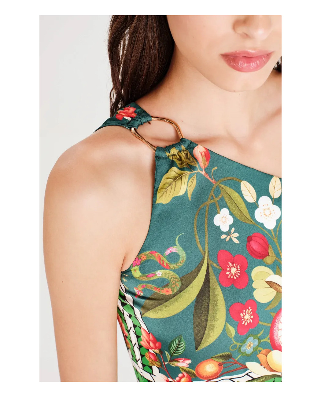 NECTAR ONE SHOULDER LONG DRESS