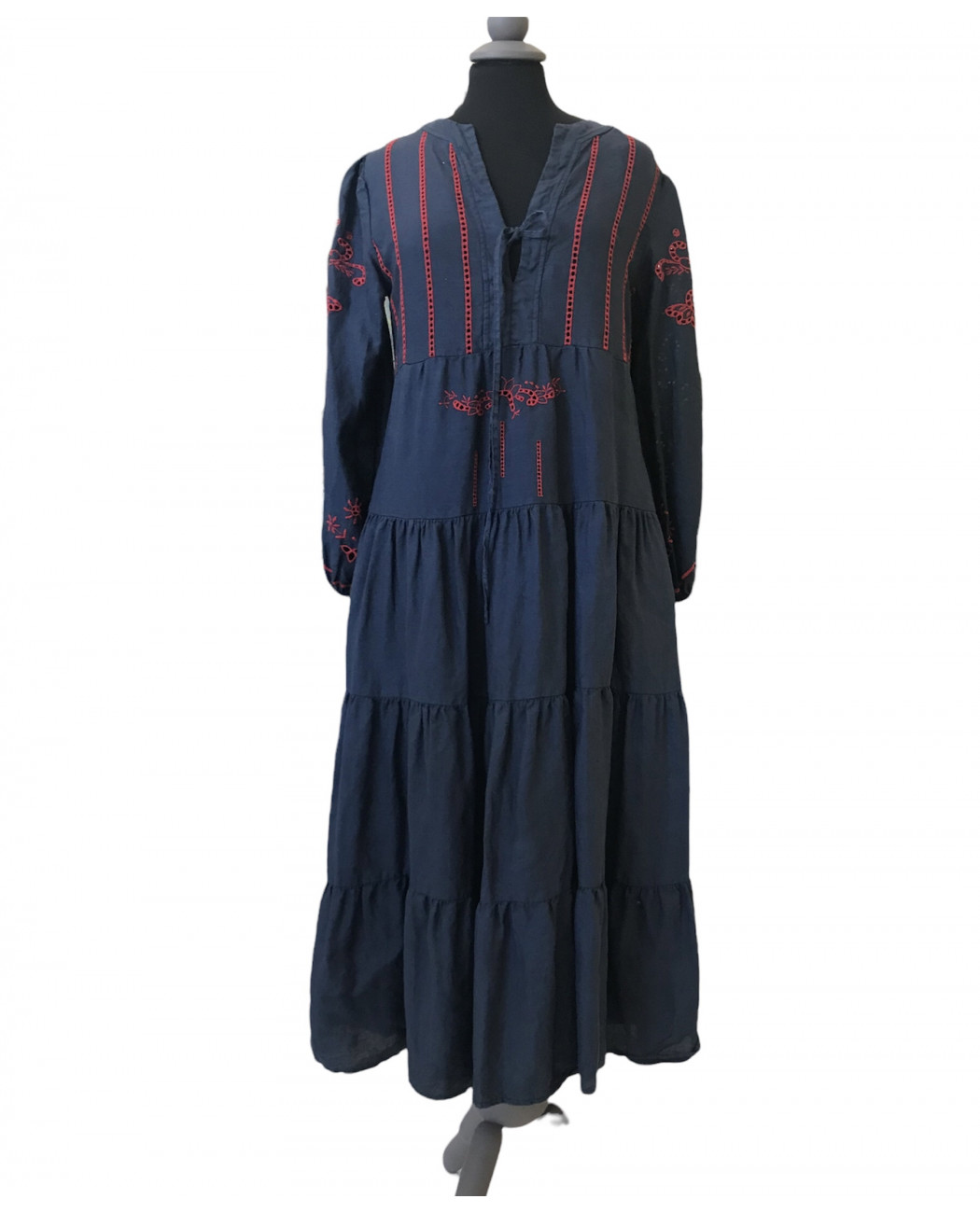LONG EMBROIDERED DRESS LONG EMBROIDERED DRESS