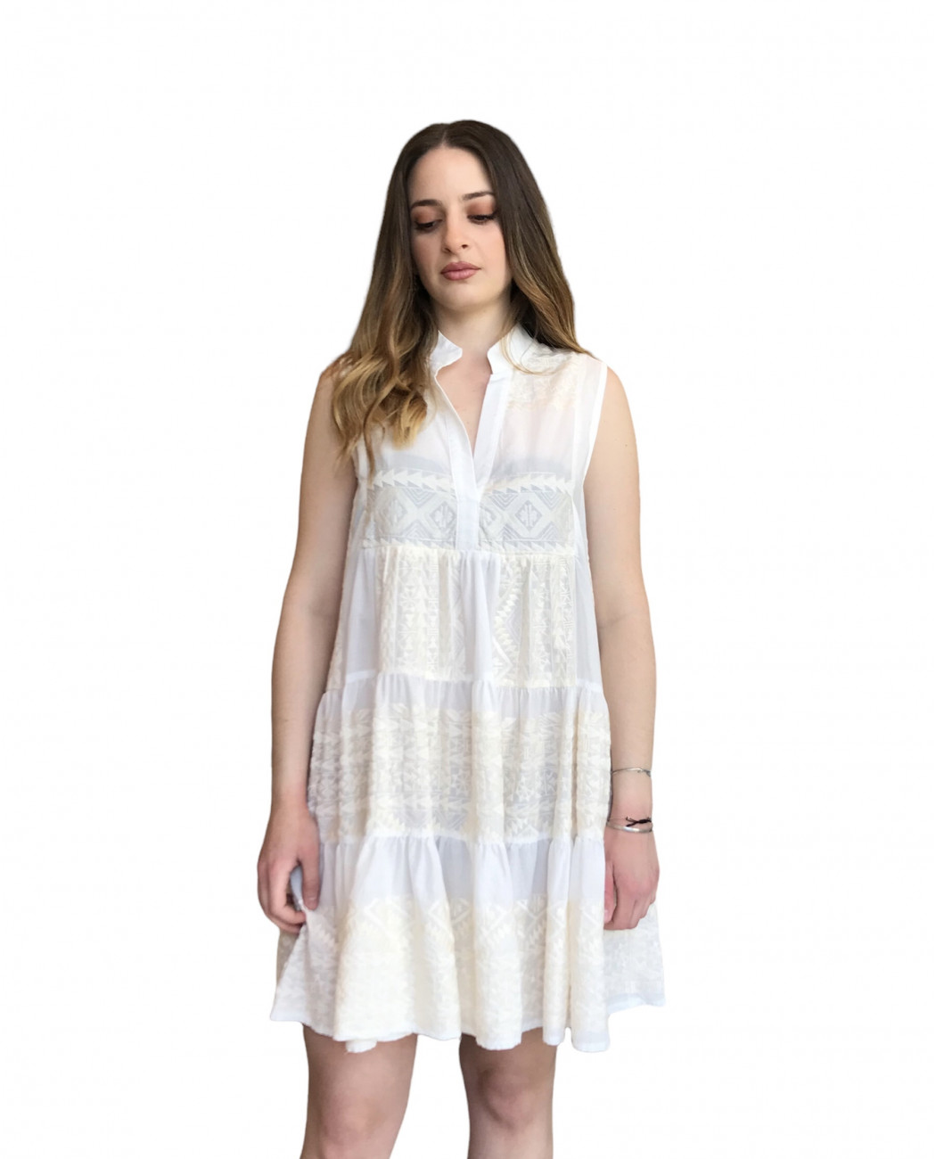 SHORT EMBROIDERED DRESS SHORT EMBROIDERED DRESS