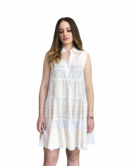 SHORT EMBROIDERED DRESS