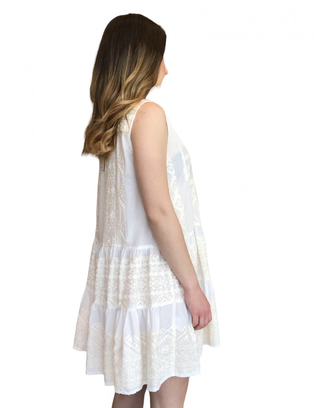 SHORT EMBROIDERED DRESS SHORT EMBROIDERED DRESS