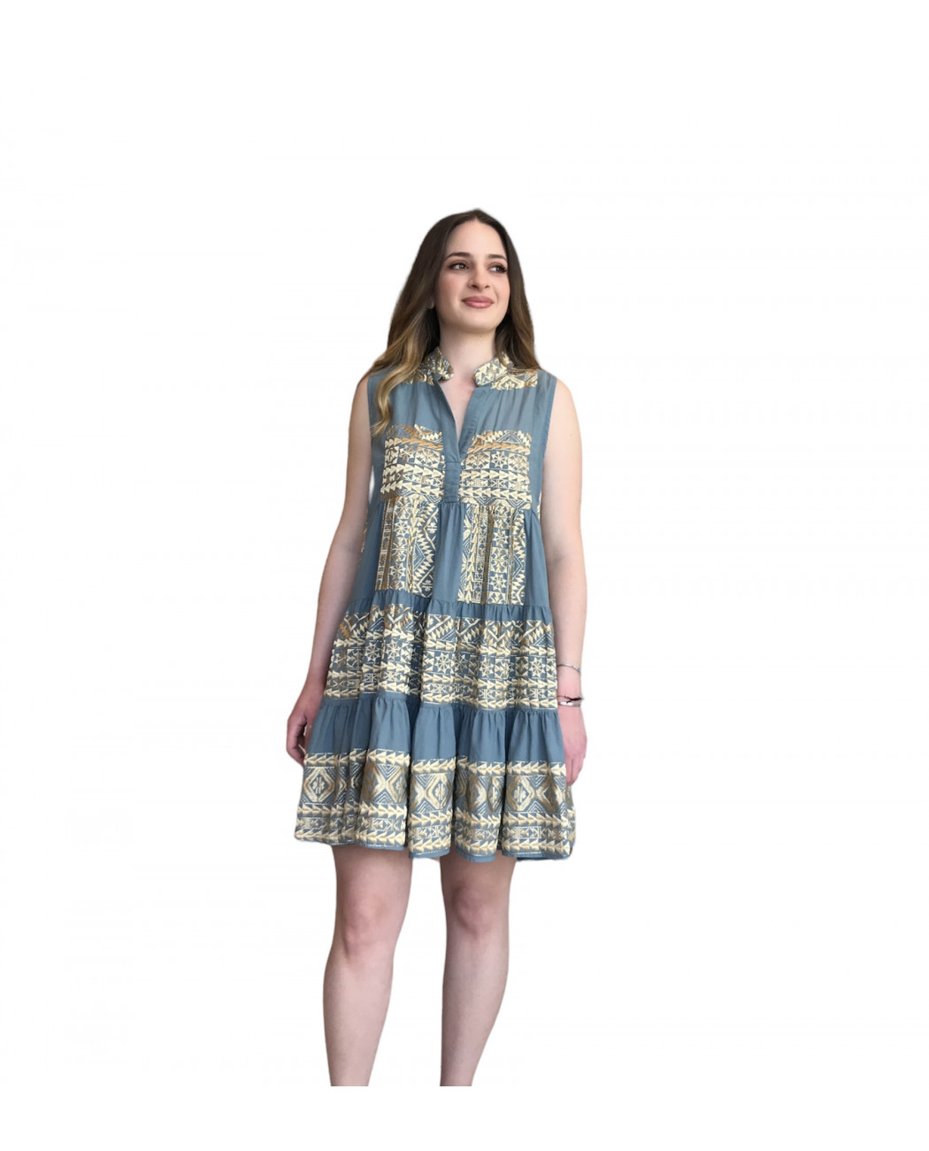 SHORT EMBROIDERED DRESS SHORT EMBROIDERED DRESS