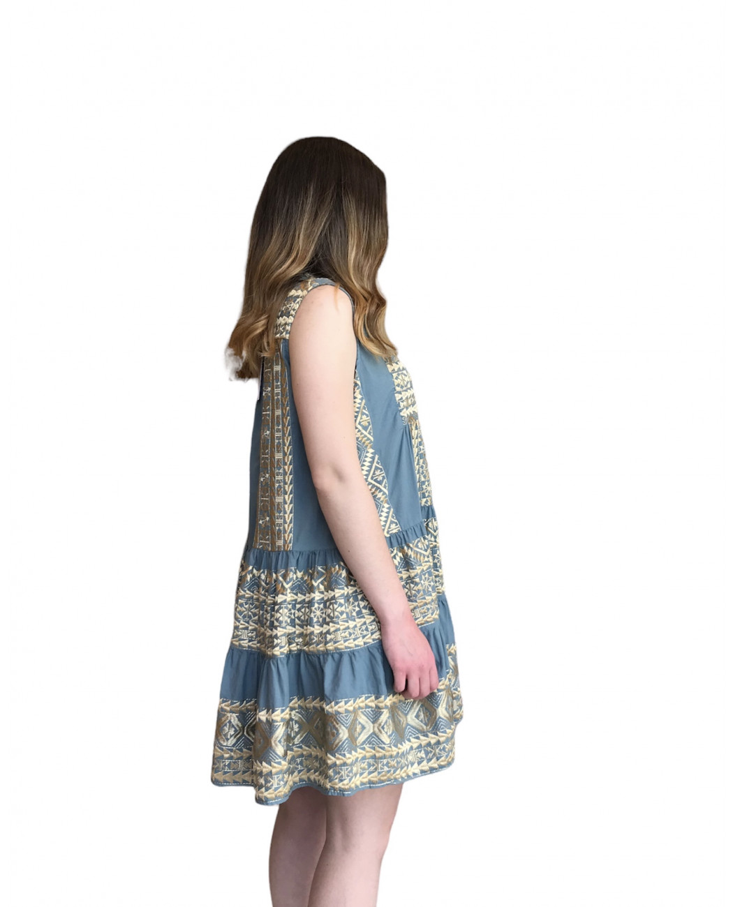 SHORT EMBROIDERED DRESS SHORT EMBROIDERED DRESS
