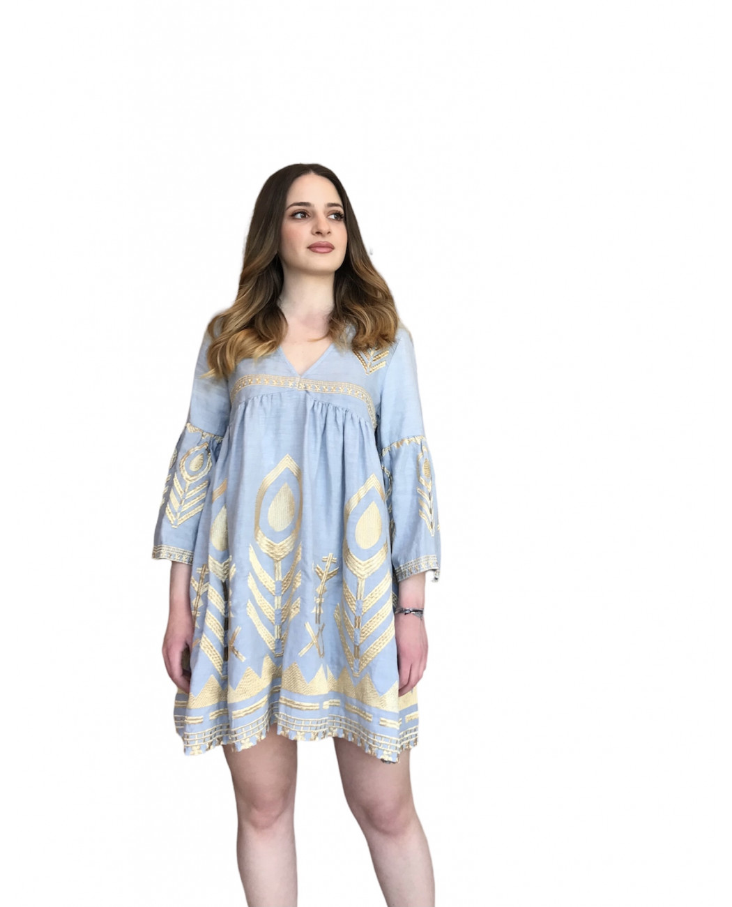 SHORT EMBROIDERED DRESS SHORT EMBROIDERED DRESS