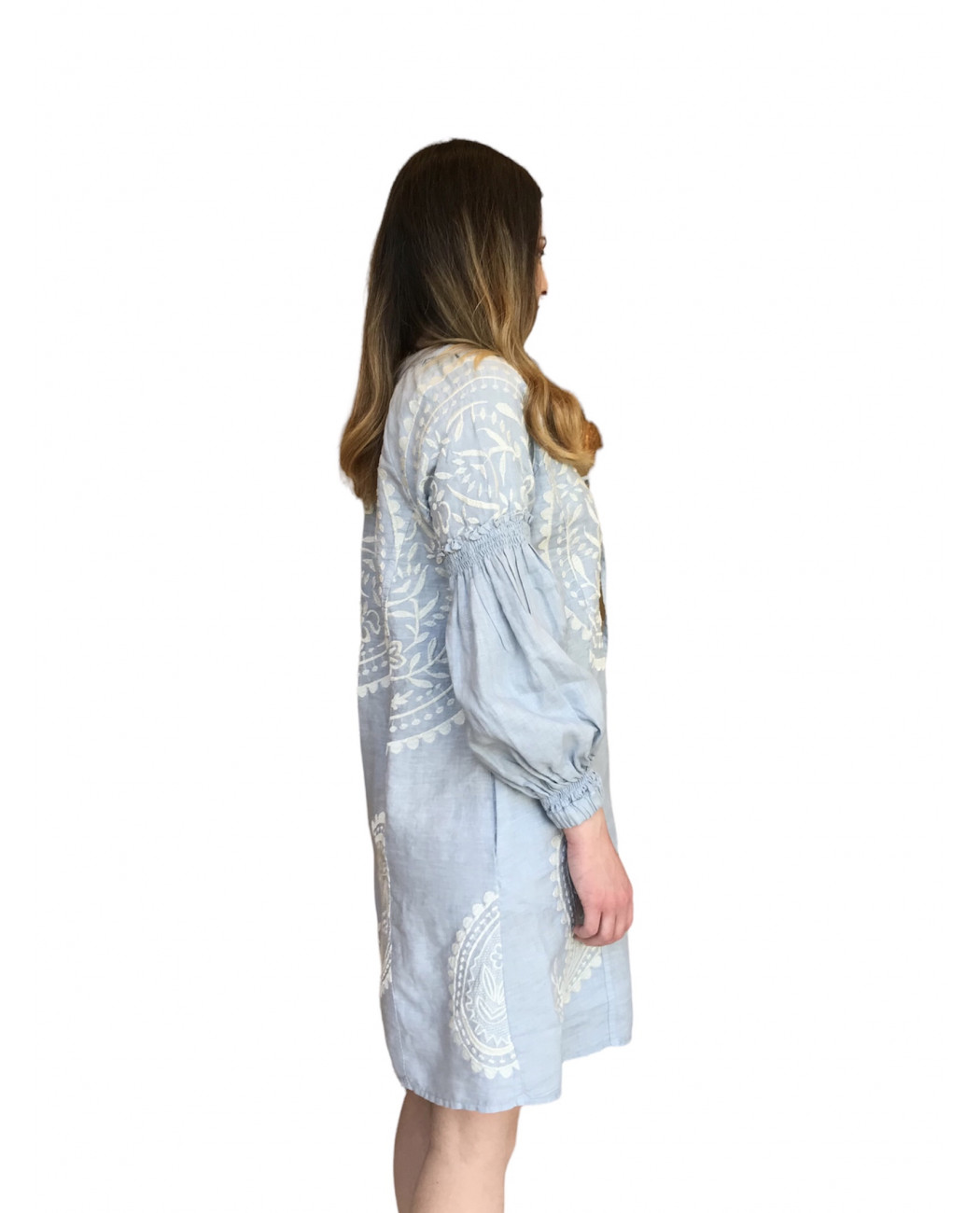 SHORT EMBROIDERED DRESS SHORT EMBROIDERED DRESS